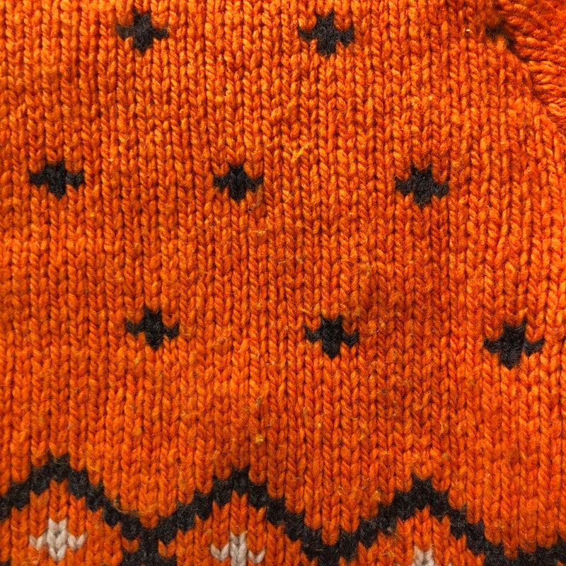 【中古品】【メンズ】 STUSSY ステューシー ROLL NECK FAIRISLE SWEATER 117251 ロールネック フェアアイル セーター 長袖 トップス ニット 142-251024-yy-01-tei サイズ：M カラー：オレンジ 万代Net店