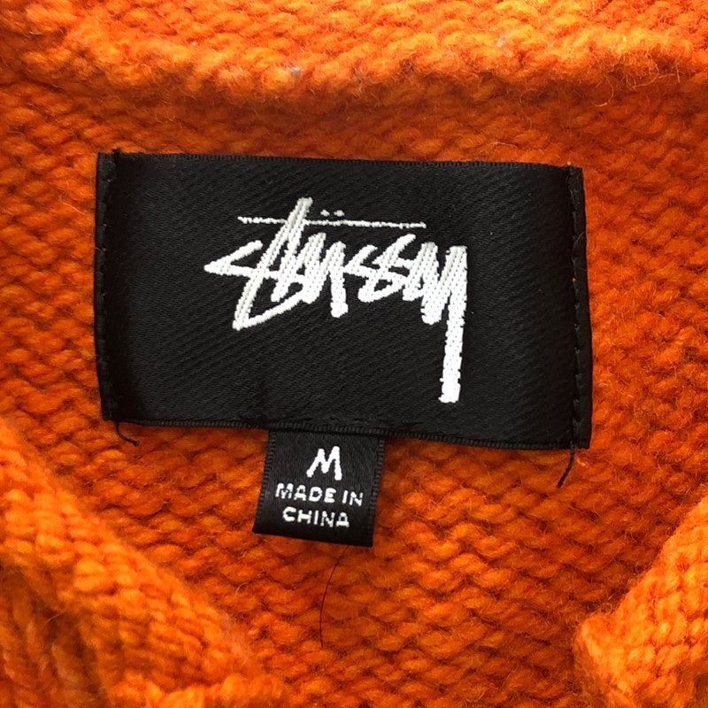 【中古品】【メンズ】 STUSSY ステューシー ROLL NECK FAIRISLE SWEATER 117251 ロールネック フェアアイル セーター 長袖 トップス ニット 142-251024-yy-01-tei サイズ：M カラー：オレンジ 万代Net店