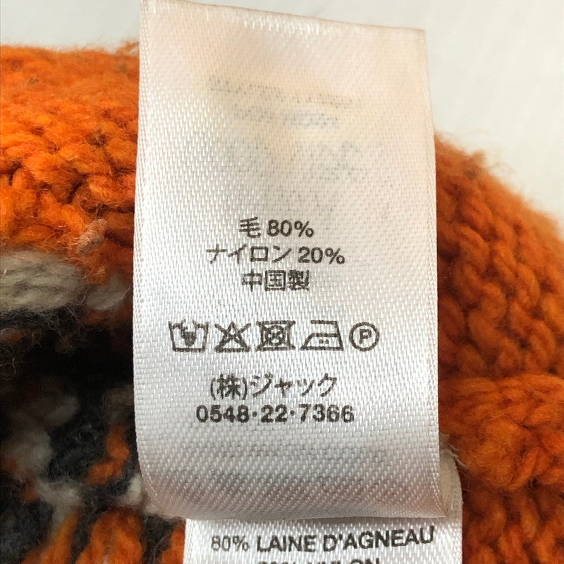 【中古品】【メンズ】 STUSSY ステューシー ROLL NECK FAIRISLE SWEATER 117251 ロールネック フェアアイル セーター 長袖 トップス ニット 142-251024-yy-01-tei サイズ：M カラー：オレンジ 万代Net店
