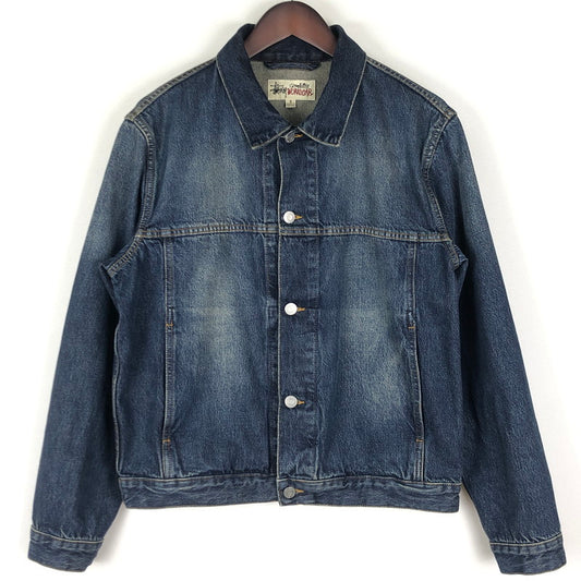【中古品】【メンズ】 STUSSY ステューシー 25SS TRUCKER JACKET DENIM VINTAGE WASH 115839 トラッカージャケット デニム ヴィンテージ ウォッシュ ライトアウター 142-251024-yy-06-tei サイズ：S カラー：インディゴ 万代Net店