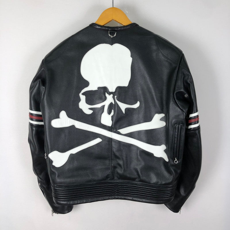 【中古品】【メンズ】 VANSON バンソン × MASTERMIND マスターマインド 別注 コラボ STAR LEATHER RIDERES JACKET MW24C12-BL102 スター レザー ライダースジャケット アウター 145-251028-yo-24-tei サイズ：42 カラー：ブラック 万代Net店
