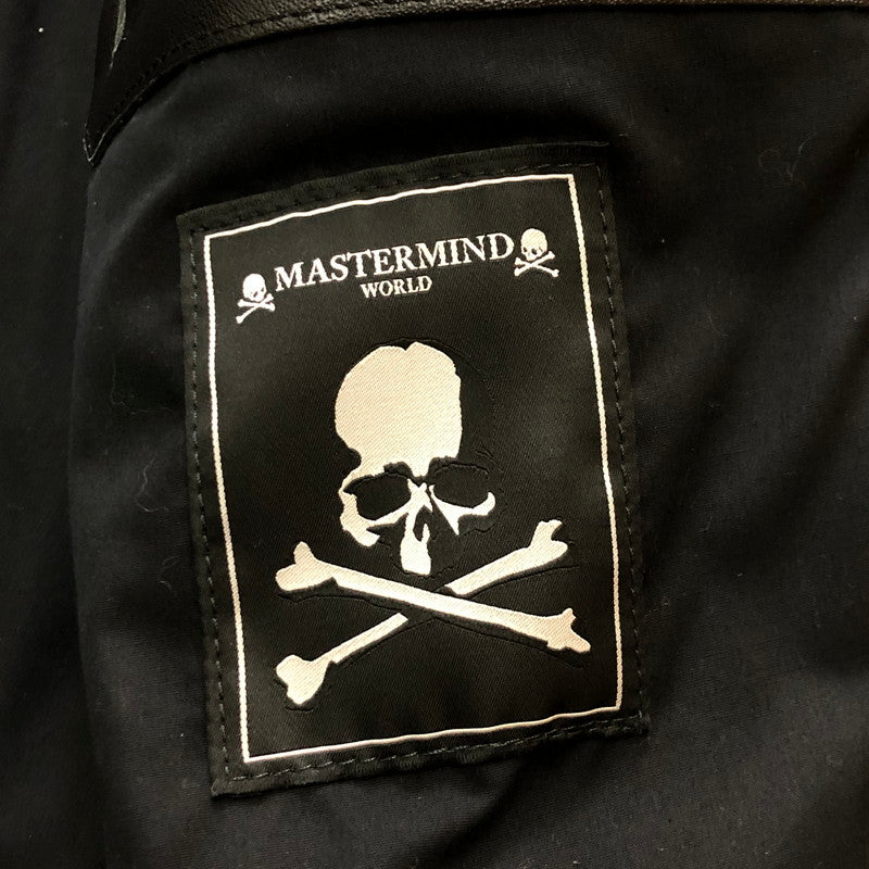 【中古品】【メンズ】 VANSON バンソン × MASTERMIND マスターマインド 別注 コラボ STAR LEATHER RIDERES JACKET MW24C12-BL102 スター レザー ライダースジャケット アウター 145-251028-yo-24-tei サイズ：42 カラー：ブラック 万代Net店