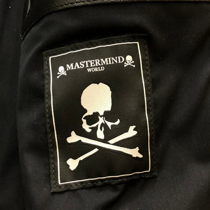 【中古品】【メンズ】 VANSON バンソン × MASTERMIND マスターマインド 別注 コラボ STAR LEATHER RIDERES JACKET MW24C12-BL102 スター レザー ライダースジャケット アウター 145-251028-yo-24-tei サイズ：42 カラー：ブラック 万代Net店