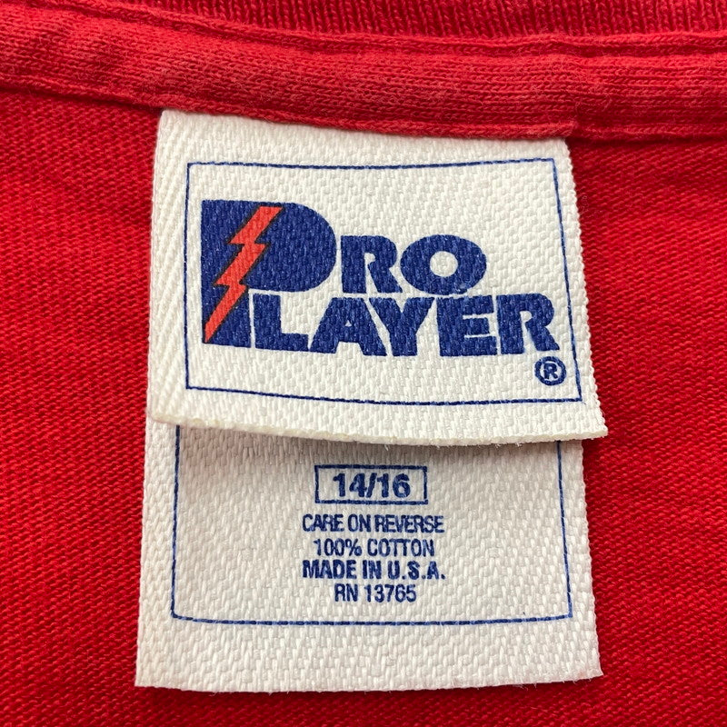 【中古品】【メンズ】 PROPLAYER プロ プレイヤー 90's DENNIS RODMAN TEE 90年代 デニス ロッドマン Tシャツ 半袖 トップス 145-260731-sa-01-tei サイズ：14/16 カラー：レッド 万代Net店