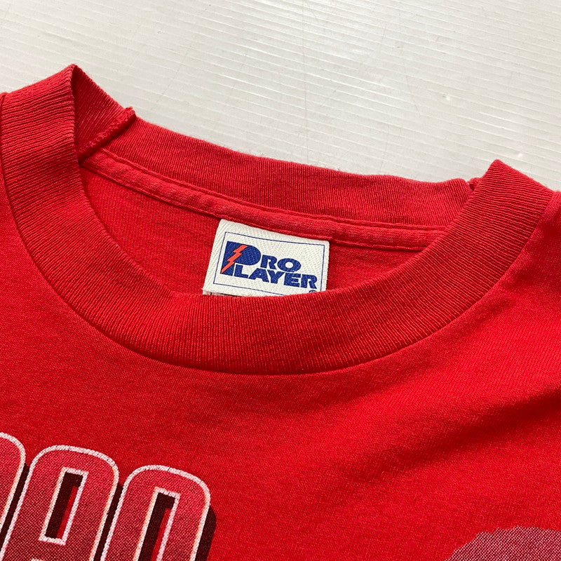 【中古品】【メンズ】 PROPLAYER プロ プレイヤー 90's DENNIS RODMAN TEE 90年代 デニス ロッドマン Tシャツ 半袖 トップス 145-260731-sa-01-tei サイズ：14/16 カラー：レッド 万代Net店