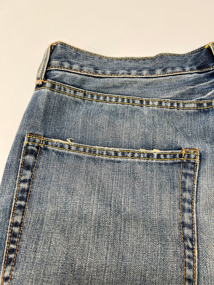 【中古品】【メンズ】 Ed Hardy by Christian Audigier エドハーディ バイ クリスチャンオジャール WASH DENIM PANTS ウォッシュ加工 デニムパンツ ボトムス ジーンズ 152-260830-kk-07-hon サイズ：34 カラー：ライトインディゴ 万代Net店