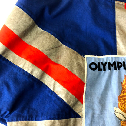 【中古品】【メンズ】 adidas アディダス 80's LONDON OLYMPIC PULLOVER SWEATSHIRT VINTAGE 80年代 ロンドンオリンピック プルオーバー スウェットシャツ 長袖 トップス トレーナー ヴィンテージ 145-251102-yy-21-tei サイズ：M カラー：ブルー 万代Net店