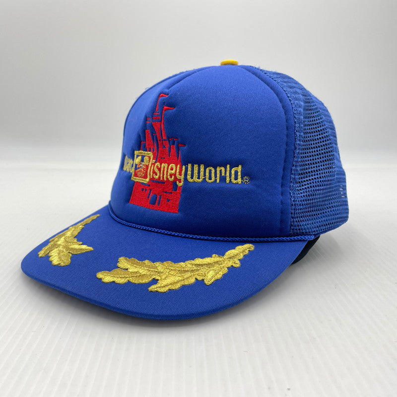 【現状渡し品】【メンズ】 Disney ディズニー 80's WALT DISNEY WORLD TRUCKER CAP VINTAGE 80年代 ウォルトディズニーワールド トラッカーキャップ 帽子 メッシュキャップ ヴィンテージ 185-260809-ko-11-tei カラー：ブルー 万代Net店