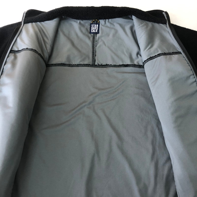 【中古品】【メンズ】 STANDARD CALIFORNIA スタンダードカリフォルニア FULL ZIP FLEECE JACKET ライトアウター 140-251102-yy-03-fuz サイズ：XL カラー：ブラック 万代Net店