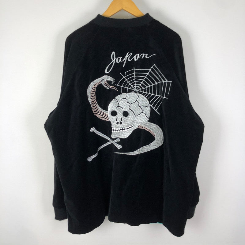 【中古品】【メンズ】 CLOVERU クローバル × PENNEY'S ぺニーズ 別注 コラボ SKULL&TIGER REVERSIBLE JACKET スカル アンド タイガー リバーシブル ジャケット ライトアウター 145-251028-yo-19-fuz サイズ：XL カラー：ブラック 万代Net店