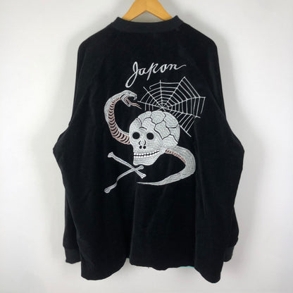 【中古品】【メンズ】 CLOVERU クローバル × PENNEY'S ぺニーズ 別注 コラボ SKULL&TIGER REVERSIBLE JACKET スカル アンド タイガー リバーシブル ジャケット ライトアウター 145-251028-yo-19-fuz サイズ：XL カラー：ブラック 万代Net店
