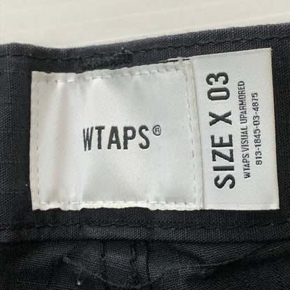 【中古品】【メンズ】 WTAPS ダブルタップス 24AW MILT9601 TROUSERS COTTON. RIPSTOP PANTS 242WVDT-PTM01 トラウザーズ コットン リップストップ パンツ ボトムス 153-251028-yo-27-tei サイズ：3 カラー：ブラック 万代Net店