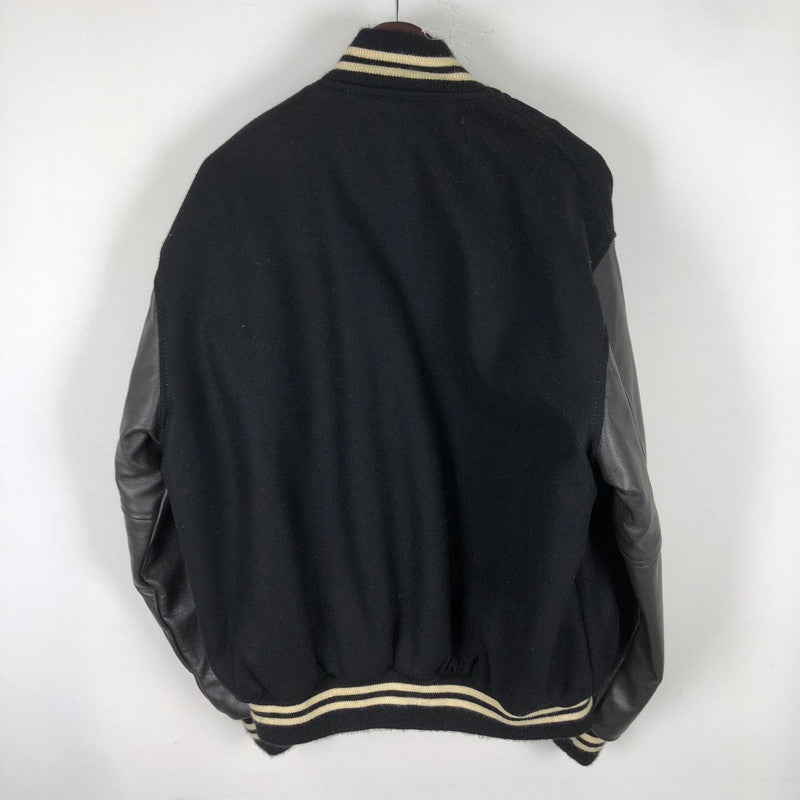 【中古品】【メンズ】 GAME SPORTSWEAR ゲームスポーツウェア WOOL LEATHER VARSITY JACKET ウール レザー バーシティ ジャケット アウター 145-251028-yo-18-tei サイズ：L カラー：ブラック 万代Net店