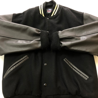 【中古品】【メンズ】 GAME SPORTSWEAR ゲームスポーツウェア WOOL LEATHER VARSITY JACKET ウール レザー バーシティ ジャケット アウター 145-251028-yo-18-tei サイズ：L カラー：ブラック 万代Net店