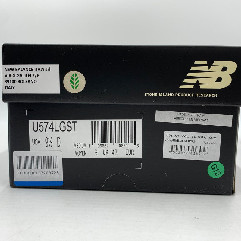 【中古品】【メンズ】 NEW BALANCE ニューバランス × STONE ISLAND ストーンアイランド 別注 コラボ 574 LEGACY GREEN SNEAKERS U574LGST 574 レガシー グリーン スニーカー 靴 シューズ 162-260129-ko-15-tei サイズ：27.5cm カラー：グリーン 万代Net店