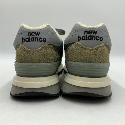 【中古品】【メンズ】 NEW BALANCE ニューバランス × STONE ISLAND ストーンアイランド 別注 コラボ 574 LEGACY GREEN SNEAKERS U574LGST 574 レガシー グリーン スニーカー 靴 シューズ 162-260129-ko-15-tei サイズ：27.5cm カラー：グリーン 万代Net店