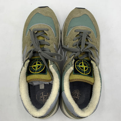 【中古品】【メンズ】 NEW BALANCE ニューバランス × STONE ISLAND ストーンアイランド 別注 コラボ 574 LEGACY GREEN SNEAKERS U574LGST 574 レガシー グリーン スニーカー 靴 シューズ 162-260129-ko-15-tei サイズ：27.5cm カラー：グリーン 万代Net店