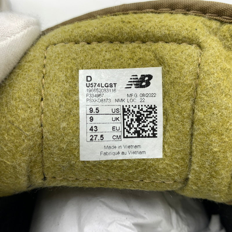 【中古品】【メンズ】 NEW BALANCE ニューバランス × STONE ISLAND ストーンアイランド 別注 コラボ 574 LEGACY GREEN SNEAKERS U574LGST 574 レガシー グリーン スニーカー 靴 シューズ 162-260129-ko-15-tei サイズ：27.5cm カラー：グリーン 万代Net店