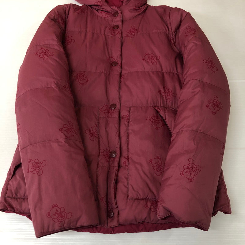 【中古品】【レディース】 HYSTERIC GLAMOUR ヒステリックグラマー BEAR REVERSIBLE DOWN JACKET 0193AB05 ベア リバーシブル ダウンジャケット アウター 170-251126-ks-27-tei サイズ：表記サイズなし カラー：ボルドー 万代Net店