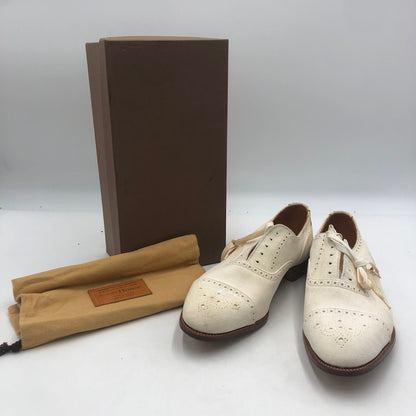 【現状渡し品】【メンズ】 AVON HOUSE エーボンハウス DESIGN STRAIGHT CHIP SHOES 3499/4 デザイン ストレート チップ シューズ 靴 164-251215-ks-08-tei カラー：WHITE 万代Net店