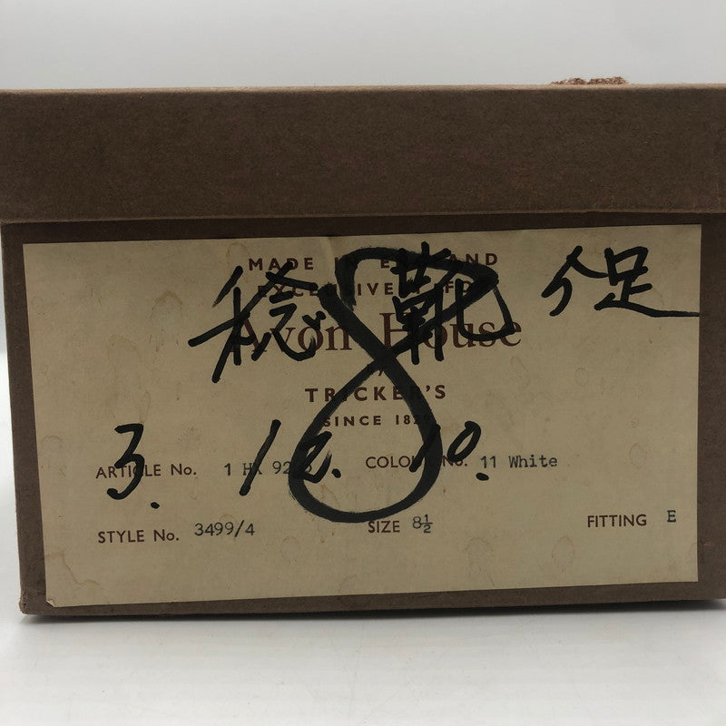 【現状渡し品】【メンズ】 AVON HOUSE エーボンハウス DESIGN STRAIGHT CHIP SHOES 3499/4 デザイン ストレート チップ シューズ 靴 164-251215-ks-08-tei カラー：WHITE 万代Net店