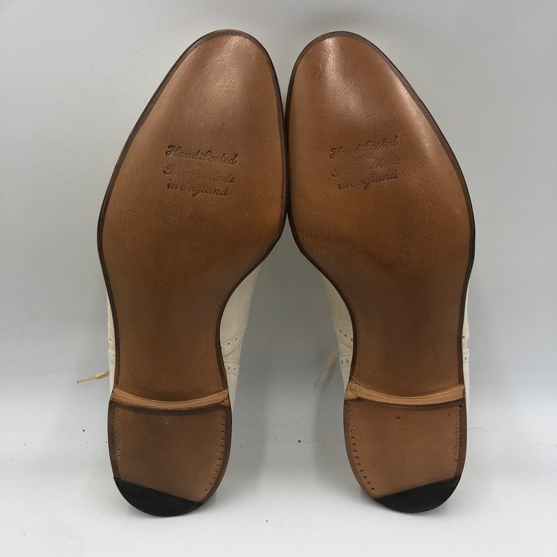 【現状渡し品】【メンズ】 AVON HOUSE エーボンハウス DESIGN STRAIGHT CHIP SHOES 3499/4 デザイン ストレート チップ シューズ 靴 164-251215-ks-08-tei カラー：WHITE 万代Net店