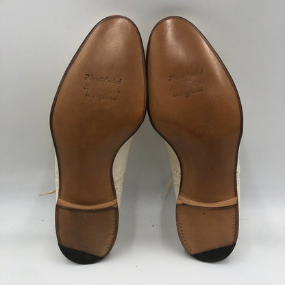 【現状渡し品】【メンズ】 AVON HOUSE エーボンハウス DESIGN STRAIGHT CHIP SHOES 3499/4 デザイン ストレート チップ シューズ 靴 164-251215-ks-08-tei カラー：WHITE 万代Net店