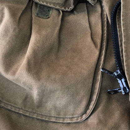 【中古品】【メンズ】 WOOLRICH ウールリッチ 80's HUNTING COAT 1650-113 VINTAGE 80年代 ハンティング コート アウター ヴィンテージ 144-251103-yo-13-tei サイズ：L カラー：カーキ 万代Net店