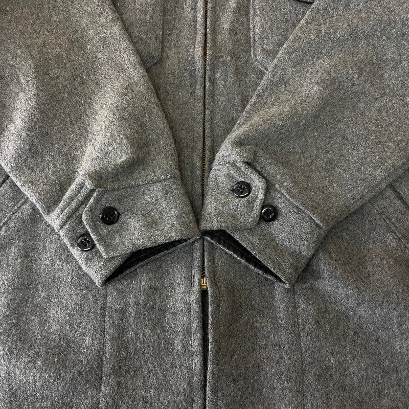 【中古品】【メンズ】 MELTON メルトン WOOL ZIP UP JACKET ウール ジップアップ ジャケット アウター フルジップ 145-251110-ts-17-tei サイズ：L カラー：グレー 万代Net店