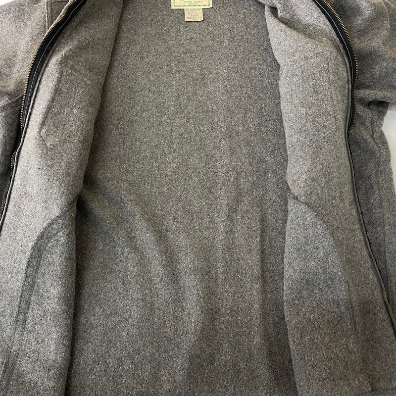 【中古品】【メンズ】 MELTON メルトン WOOL ZIP UP JACKET ウール ジップアップ ジャケット アウター フルジップ 145-251110-ts-17-tei サイズ：L カラー：グレー 万代Net店