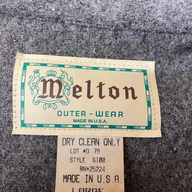 【中古品】【メンズ】 MELTON メルトン WOOL ZIP UP JACKET ウール ジップアップ ジャケット アウター フルジップ 145-251110-ts-17-tei サイズ：L カラー：グレー 万代Net店