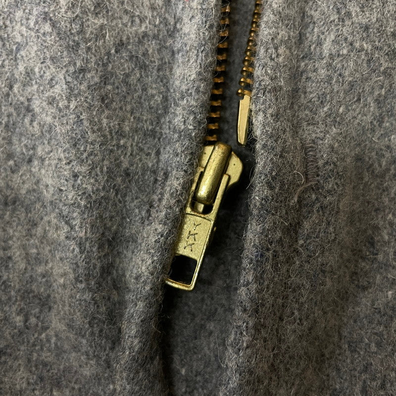 【中古品】【メンズ】 MELTON メルトン WOOL ZIP UP JACKET ウール ジップアップ ジャケット アウター フルジップ 145-251110-ts-17-tei サイズ：L カラー：グレー 万代Net店