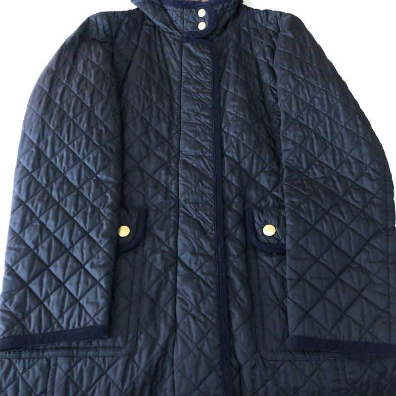 【中古品】【レディース】 BLUE LABEL CRESTBRIDGE ブルーレーベル クレストブリッジ QUILTING COAT 55C20-860-29 キルティングコート アウター 168-251102-yy-25-tei サイズ：40 カラー：ネイビー 万代Net店
