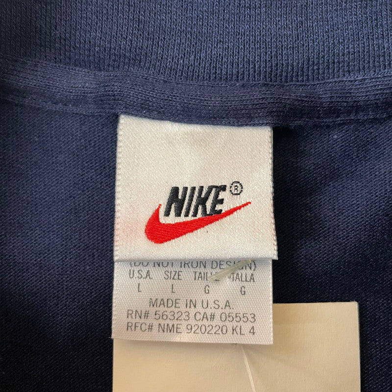 【中古品】【メンズ】 NIKE ナイキ 90’s MOCK NECK L/S T-SHIRT 90年代 モックネック ロングスリーブ Tシャツ トップス 長袖 148-251110-ts-21-tei サイズ：L カラー：ネイビー 万代Net店