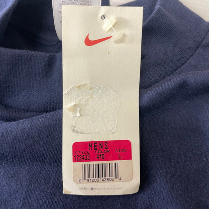 【中古品】【メンズ】 NIKE ナイキ 90’s MOCK NECK L/S T-SHIRT 90年代 モックネック ロングスリーブ Tシャツ トップス 長袖 148-251110-ts-21-tei サイズ：L カラー：ネイビー 万代Net店