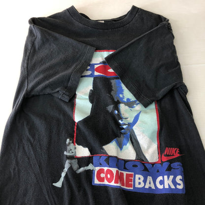 【中古品】【メンズ】 NIKE ナイキ 90’s NIKE KNOWS COME BACK BO JACKSON TEE 90年代 ナイキ ノウズ カムバック ボー ジャクソン Tシャツ 半袖 トップス 148-251103-yo-19-tei サイズ：M カラー：ブラック 万代Net店