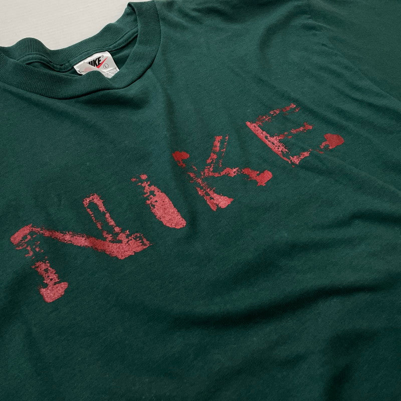 【中古品】【メンズ】 NIKE ナイキ 90’s LOGO TEE 90年代 ロゴ Tシャツ 半袖 トップス 148-260720-sa-07-tei サイズ：L カラー：グリーン 万代Net店