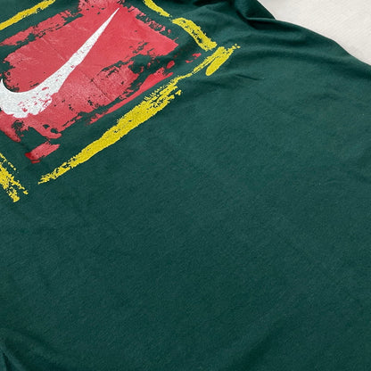【中古品】【メンズ】 NIKE ナイキ 90’s LOGO TEE 90年代 ロゴ Tシャツ 半袖 トップス 148-260720-sa-07-tei サイズ：L カラー：グリーン 万代Net店