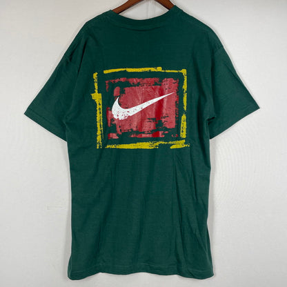 【中古品】【メンズ】 NIKE ナイキ 90’s LOGO TEE 90年代 ロゴ Tシャツ 半袖 トップス 148-260720-sa-07-tei サイズ：L カラー：グリーン 万代Net店