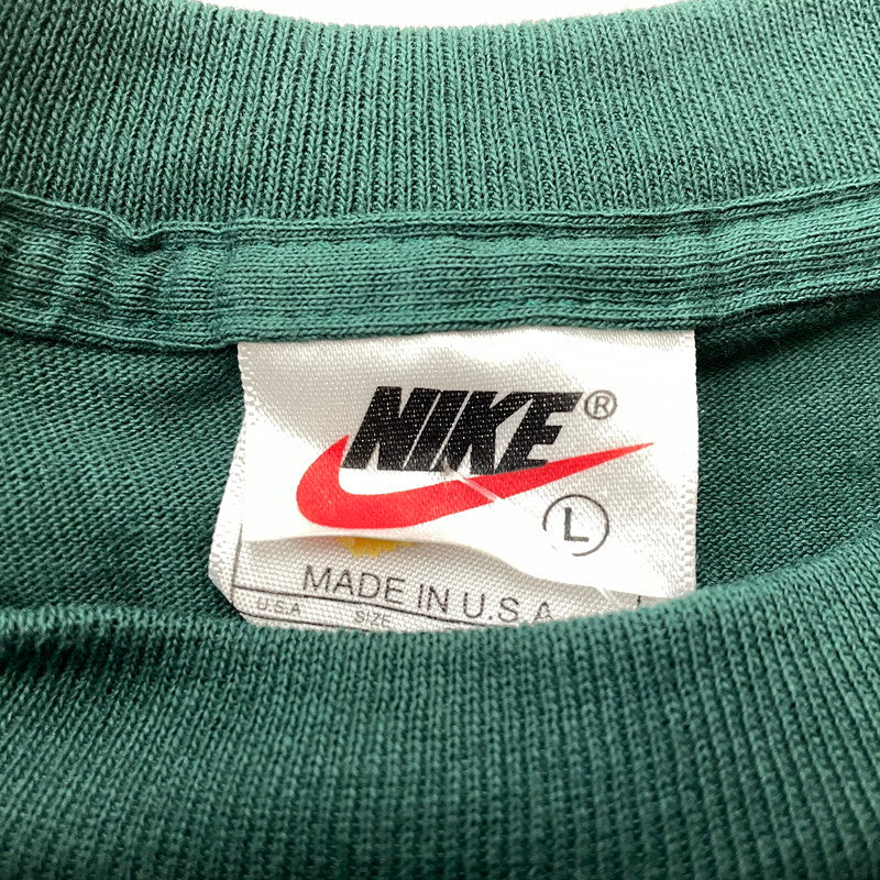 【中古品】【メンズ】 NIKE ナイキ 90’s LOGO TEE 90年代 ロゴ Tシャツ 半袖 トップス 148-260720-sa-07-tei サイズ：L カラー：グリーン 万代Net店