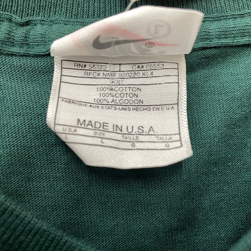 【中古品】【メンズ】 NIKE ナイキ 90’s LOGO TEE 90年代 ロゴ Tシャツ 半袖 トップス 148-260720-sa-07-tei サイズ：L カラー：グリーン 万代Net店