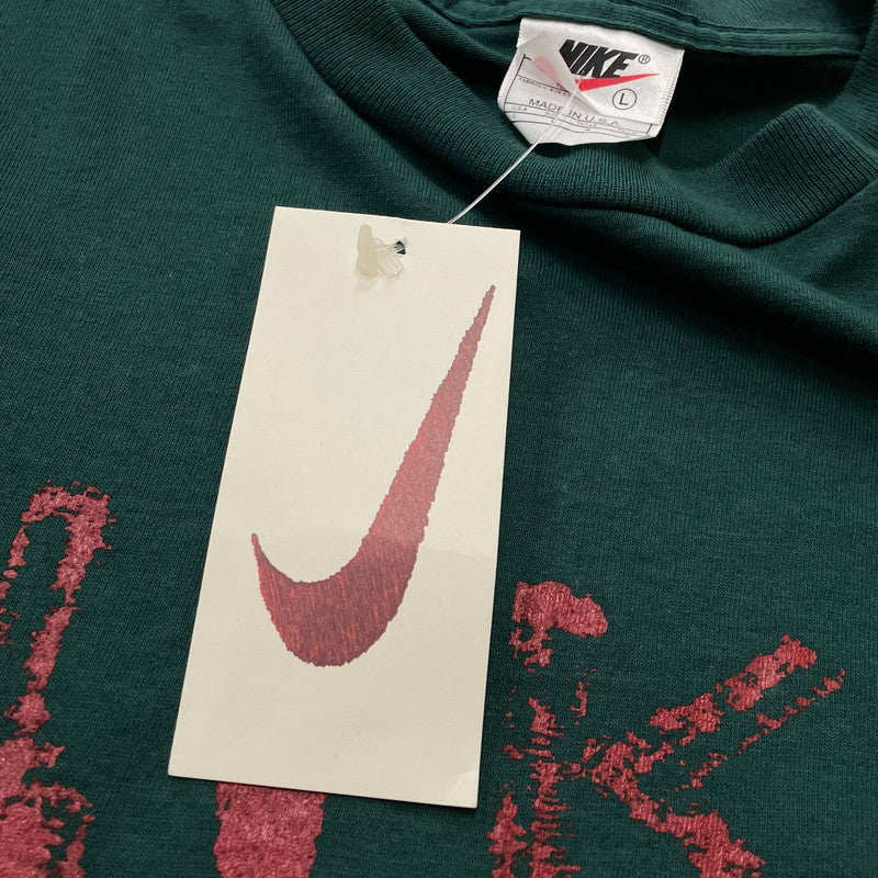 【中古品】【メンズ】 NIKE ナイキ 90’s LOGO TEE 90年代 ロゴ Tシャツ 半袖 トップス 148-260720-sa-07-tei サイズ：L カラー：グリーン 万代Net店