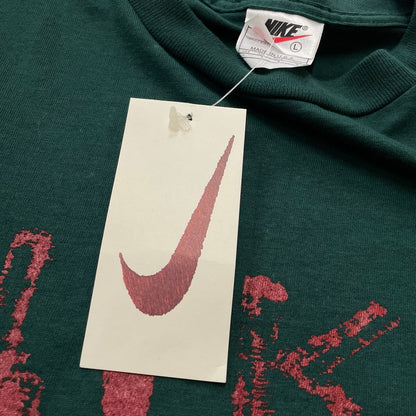 【中古品】【メンズ】 NIKE ナイキ 90’s LOGO TEE 90年代 ロゴ Tシャツ 半袖 トップス 148-260720-sa-07-tei サイズ：L カラー：グリーン 万代Net店