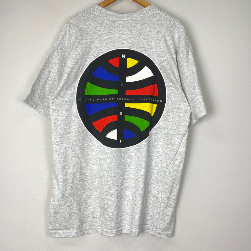 【中古品】【メンズ】 90’s LOGO PRINT 1996 S/S TEE 90年代 ロゴプリント 1996 ショートスリーブ Tシャツ トップス 半袖 148-251110-ts-22-fuzh サイズ：L カラー：グレー 万代Net店