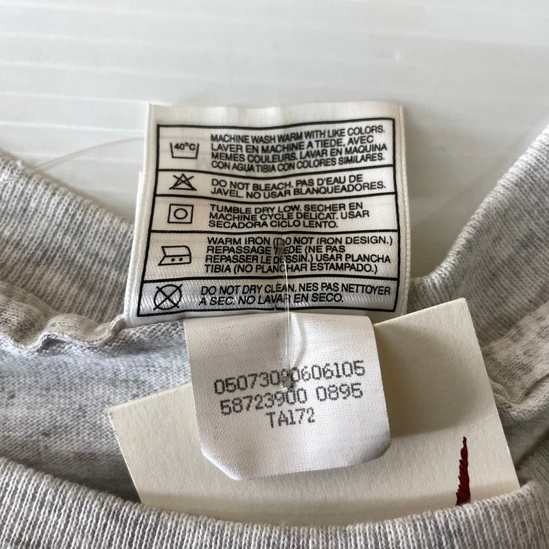 【中古品】【メンズ】 90’s LOGO PRINT 1996 S/S TEE 90年代 ロゴプリント 1996 ショートスリーブ Tシャツ トップス 半袖 148-251110-ts-22-fuzh サイズ：L カラー：グレー 万代Net店