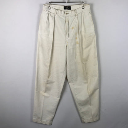 【現状渡し品】【メンズ】 RRL ダブルアールエル 90's 2TUCK CHINO PANTS 90年代 2タック チノパン ボトムス 三ツ星タグ 158-251103-yo-29-tei サイズ：31-31 カラー：ホワイト 万代Net店