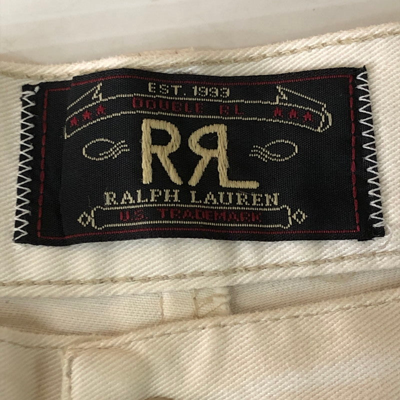 【現状渡し品】【メンズ】 RRL ダブルアールエル 90's 2TUCK CHINO PANTS 90年代 2タック チノパン ボトムス 三ツ星タグ 158-251103-yo-29-tei サイズ：31-31 カラー：ホワイト 万代Net店