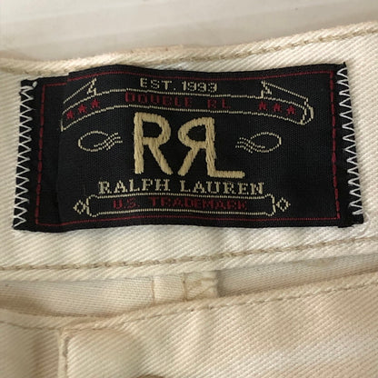 【現状渡し品】【メンズ】 RRL ダブルアールエル 90's 2TUCK CHINO PANTS 90年代 2タック チノパン ボトムス 三ツ星タグ 158-251103-yo-29-tei サイズ：31-31 カラー：ホワイト 万代Net店