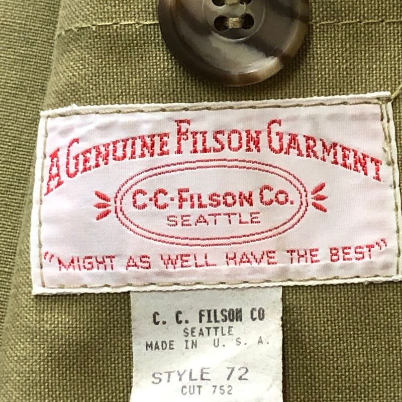 【中古品】【メンズ】 FILSON フィルソン 60～70's HUNTING JACKET 72 VINTAGE 60~70年代 ハンティング ジャケット アウター ヴィンテージ 145-251031-yo-12-tei サイズ：42 カラー：ベージュ 万代Net店