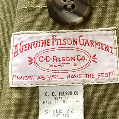 【中古品】【メンズ】 FILSON フィルソン 60～70's HUNTING JACKET 72 VINTAGE 60~70年代 ハンティング ジャケット アウター ヴィンテージ 145-251031-yo-12-tei サイズ：42 カラー：ベージュ 万代Net店